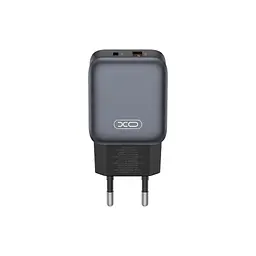 Зарядний пристрій XO L156 USB-C PD30W + USB-A QC3.0 Black (L156.black) - мініатюра 2