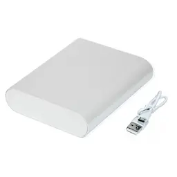 Зарядний пристрій на 10400mAh сріблястий повербанк для телефону - мініатюра 4
