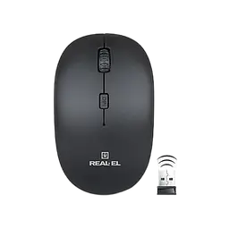 Миша бездротова REAL-EL RM-350 Black (EL123200043)
