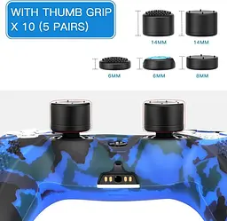 Чохол на геймпад Silicone Case для Sony DualSense Blue Camouflage [71181] - мініатюра 4