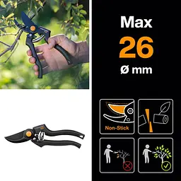 Професійний набір для обрізки Fiskars: Секатор P90 + Телескопічний гілкоріз UPX86 (1001530-SET) - мініатюра 3