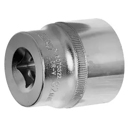 Насадка шестигранна коротка 1/2" 32мм CrV ULTRA (6070322) - мініатюра 4