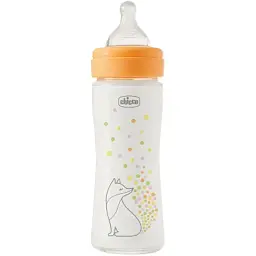 Пляшечка для годування Chicco Perfect Easy силіконова, від 0+ міс. повільний потік 240 мл, (20252.10)