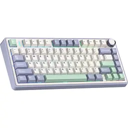 Клавіатура Aula F75 Gasket Greywood V3 switch Hot-Swap PBT Wireless/Bluetooth/USB White (6948391208640) - мініатюра 10