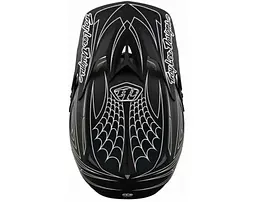 Велошолом Troy Lee Designs D3 Fiberlite SpiderStripe Black M (1106-198550023) - мініатюра 3