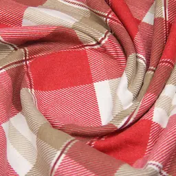 Простирадло Cosas на резинці фланель 80х160 berry tartan, червоний (Flannel_BerryTartan_80x160x20) - мініатюра 4