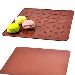 Форма силіконова для випікання «Macaroons» килимок 25х28 см (30 шт. х 3,5 см), Kitchen Master Коричневий 85271 - мініатюра 6