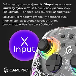 Геймпад GamePro бездротовий прозорий (GPX13T) - мініатюра 8