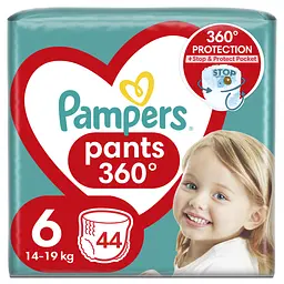 Підгузки-трусики Pampers Pants одноразові 6 (15+ кг) 44 шт.