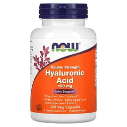 Гіалуронова Кислота подвійної сили дії Hyaluronic Acid 100 мг - 120 вег. капсул