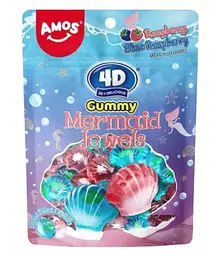 Желейні цукерки Amos 4D Gummy Mermaid Jewels 170г