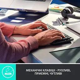 Клавіатура Logitech MX Mechanical Mini Minimalist UA Graphite (920-010780) - мініатюра 3