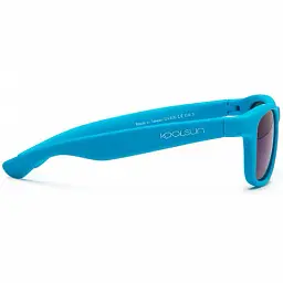 Дитячі сонцезахисні окуляри Koolsun Wave 3+ неоново-блакитні (KS-WANB003) - мініатюра 2