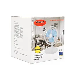 Вентилятор настільний WX-909, 220V, 50W, Box - мініатюра 2
