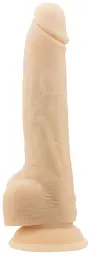 Реалістичний вібратор з пульсацією ADDICTION - Naked - 9 Thrusting Dildo with Remote - Vanilla ADDICTION SO5588 92293 - мініатюра 5