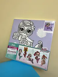 Картина за номерами "L.O.L. Surprise! Mermaids Miss Sea" KHO6263, 40х40 см - мініатюра 3