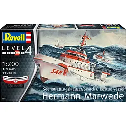 Збірна модель Revell Пошуково-рятувальне судно Hermann Marwede рівень 4, масштаб 1:200, 78 деталей (RVL-05812) - мініатюра 12