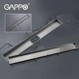 Душовий канал Gappo G810007-4, 70х1000 мм нержавіюча сталь під плитку - мініатюра 2
