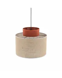 Підвісний світильник, люстра Tk Lighting 2785 Duo Juta E27 1x15W IP20 Бежевий - мініатюра 3