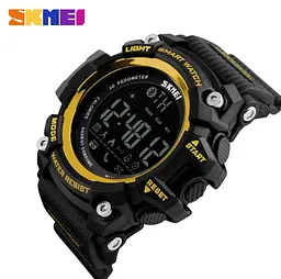 Спортивний годинник з Bluetooth Skmei 1227 Чорний з жовтим - мініатюра 3