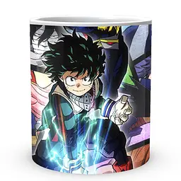 Кухоль GeekLand Моя геройська академія My Hero Academia Деку, Хатсуме та Шинсо Колаж MHA 02.529 330 мл білий - мініатюра 2