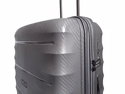 Валіза дорожня Середня (М) Поліпропілен Airtex 242 75л 65,5x46x27,5см Сірий (Grey) - мініатюра 7