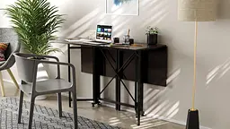 Стіл-книга трансформер Спайдер Ferrum-decor 750x1150x880 Чорний метал ДСП Венге Магія 16 мм (FRD-105632) - мініатюра 5