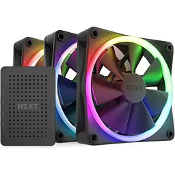 Комплект вентиляторів NZXT F120 RGB Triple Pack Black (RF-R12TF-B1) Б/в