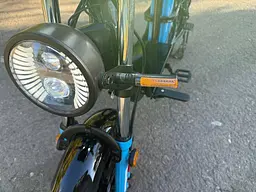 Електровелосипед Minako Monster NEW (1000W, 60V, 26Ah) Гідравлічні гальма +Розкладний Багажник/сидіння Чорно-Синій - мініатюра 7