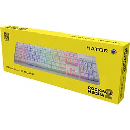 Клавіатура Hator Rockfall 2 Mecha Orange USB White [HTK-711] [96366] - мініатюра 6