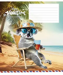 Зошит загальний Школярик Cool vacation у лінію 18 аркушів 25 шт. (018-3318L) - мініатюра 3
