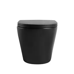 Унітаз підвісний Mixxus Premium Bevel-0304-T1 Black 480x360x360 мм сист. змиву Tornado 1.0 MP6677, Чорний матовий - мініатюра 8
