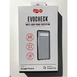 Оригінальний протиударний чохол Tech21 Evo Check для Google Pixel 6 (6.4") Smokey Black T21-9116 - мініатюра 7