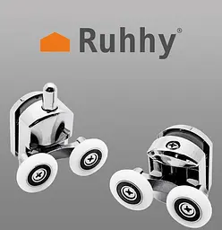 Набір подвійних роликів Ruhhy 22900 для душової кабіни (8 шт.) алюмінієвий сплав, 23 мм