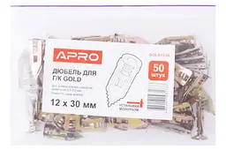 Дюбель для гіпсокартону APRO 12 x 30 мм в упаковці 50 шт. - мініатюра 3