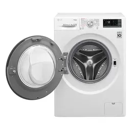 Прально-сушильна машина LG F2J7HG2W, 7кг (4кг), 1200, В, Пар, глибина 45см, Дисплей, Інвертор, Білий (F2J7HG2W) - мініатюра 2