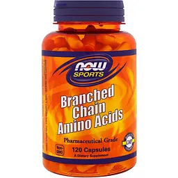 Комплекс амінокислот з розгалуженими ланцюгами Now Branched Chain Amino Acids 120 капсул