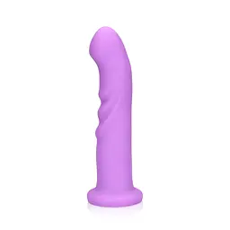 Вібратор Loveline Ultra Soft Silicone Rotating G-Spot 20 см фіолетовий - мініатюра 3
