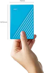 Зовнішній жорсткий диск WD My Passport 4 TB (WDBPKJ0040BBL-WESN) синій - мініатюра 5