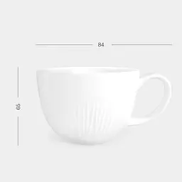 Чашка МВМ My Home Промінь 90 мл біла (KP-116 WHITE) - мініатюра 4
