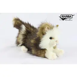 М'яка іграшка Hansa Кошеня бежево-біле що лежить 25 см (8233) - мініатюра 2