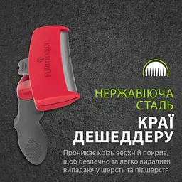 Фурмінатор для собак з довгою шерстю FURminator Long Hair, розмір ХL - мініатюра 4