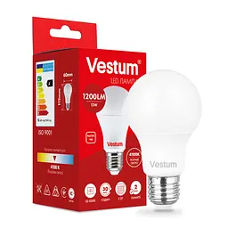 Світлодіодна лампа Vestum A60 12W 4100 K 220V E27 1-VS-1103 - мініатюра 3