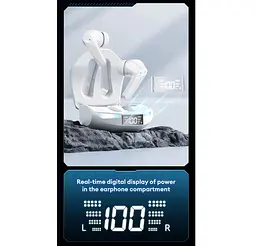 Беспроводные Bluetooth 5.4 наушники с микрофоном Lenovo XT-53 ThinkPlus White - мініатюра 5