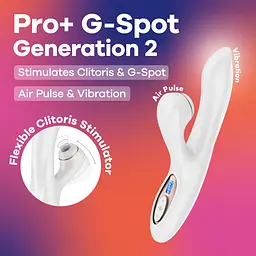 Вакуумний вібратор-кролик Satisfyer Pro+ G-Spot Generation 2 White - мініатюра 7