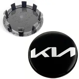 Ковпачки маточини на литі диски Kia New 58 / 49 мм 1 шт Чорний (C5314K58)