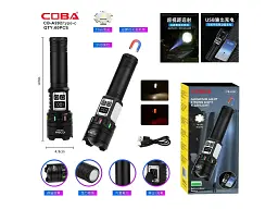 Суперпотужний Ліхтар CB-A282-TG+COB Li-Ion аккум. power bank ЗУ Type-C магніт zoom Box NIGHT VISION FLUORESCENCE