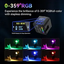 Відеосвітло Ulanzi Vijim L3 RGB COB Fill Light (UV-L052GBB1 L3 RGB) (L052GBB1) - мініатюра 6