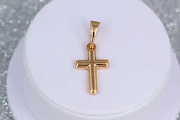 Хрестик Xuping Jewelry 1.5 см золотистий