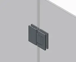 Двері в нішу Koer SR SD04-120x200-TR-01 прозоре скло Easy Clean 10 мм, хром KR5387, універсальні, прозорий, хром - мініатюра 2